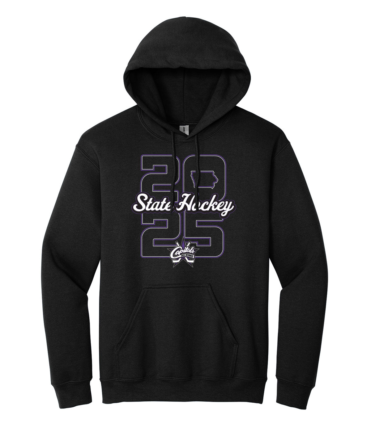 Des Moines Capitals - 2025 State Hockey Hoodie