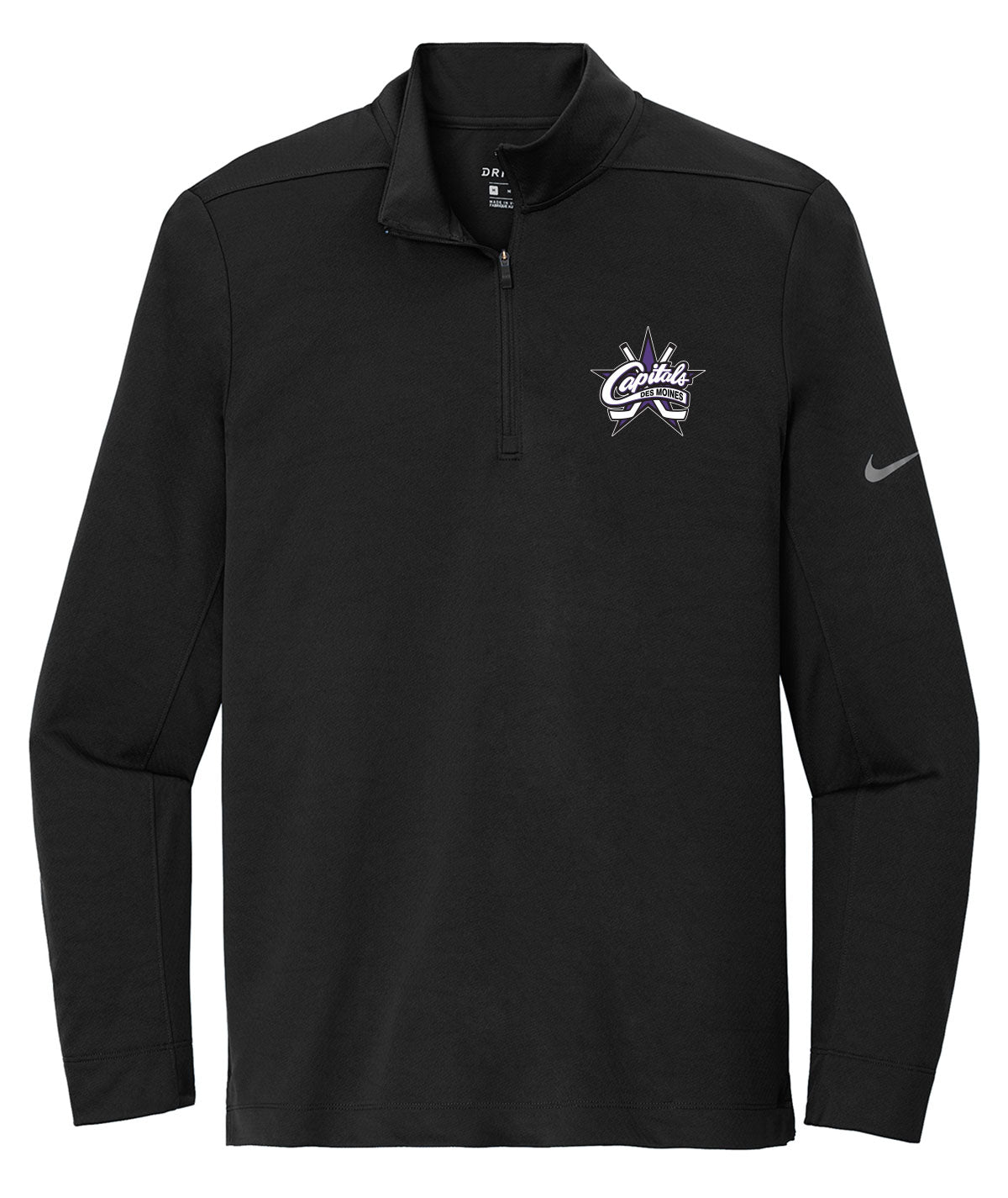 Des Moines Capitals Mens 1/4 Zip Nike Pullover