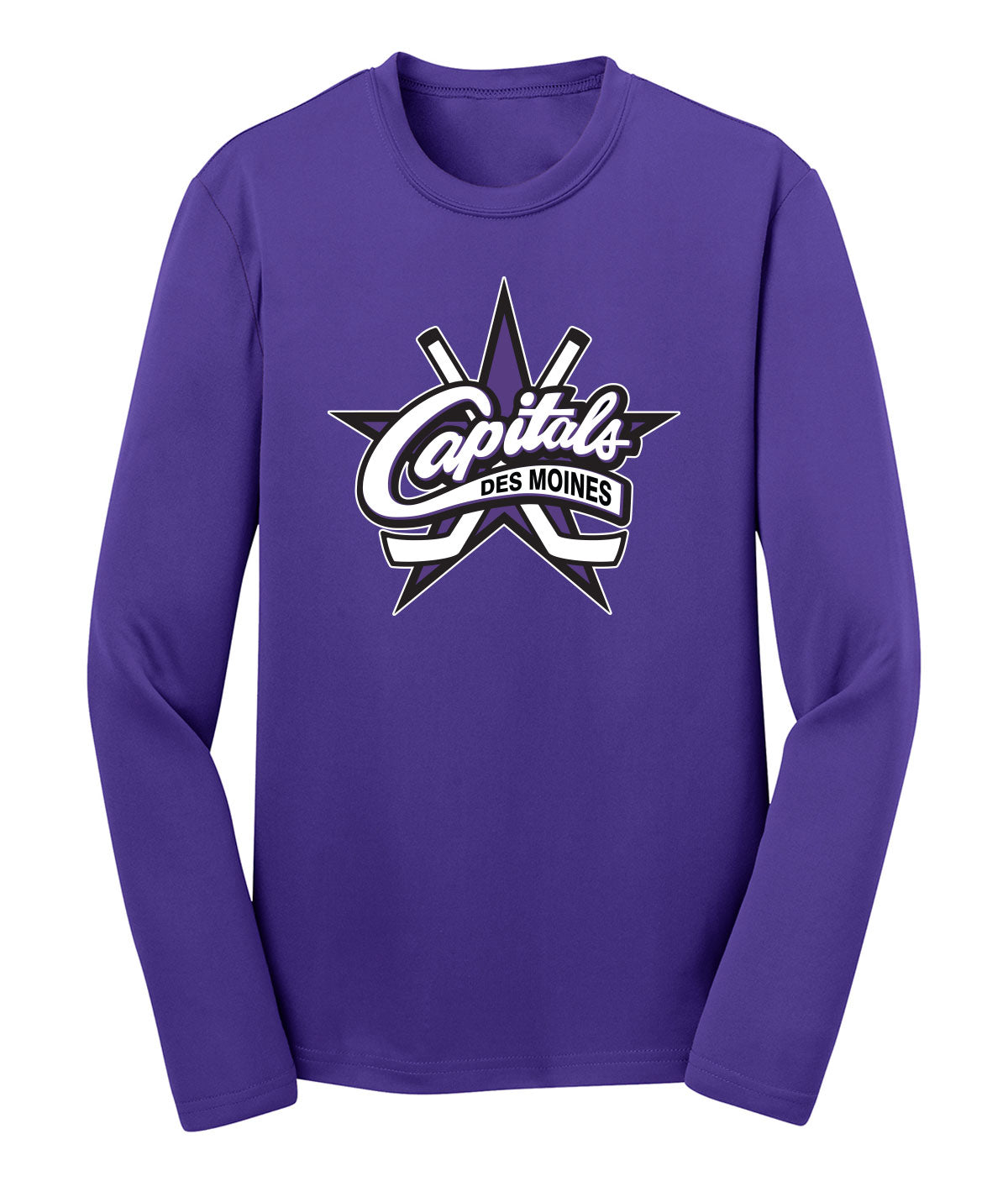 Des Moines Capitals Youth Long-Sleeve Performance Tee