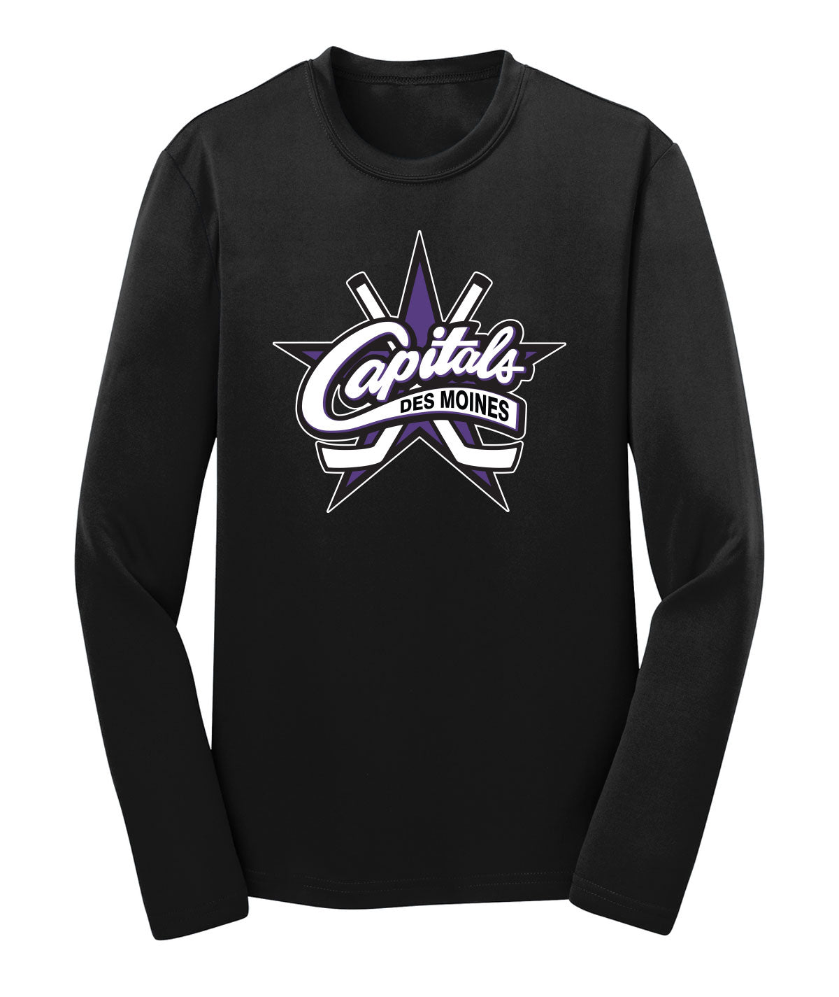 Des Moines Capitals Youth Long-Sleeve Performance Tee