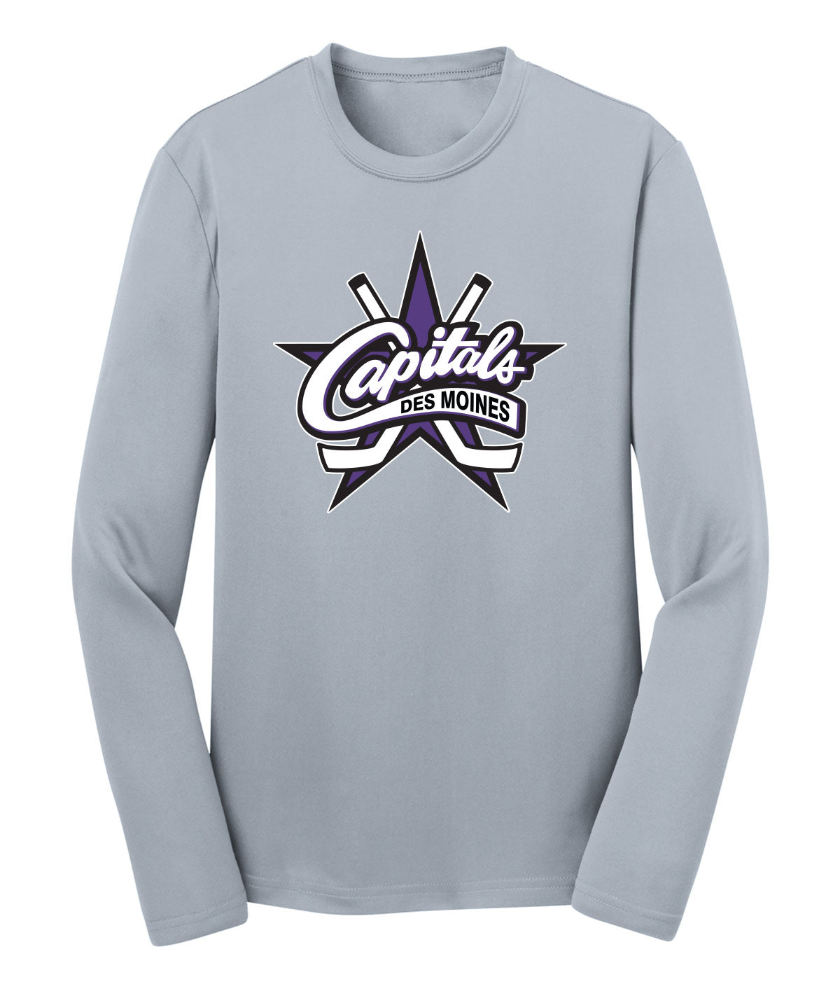 Des Moines Capitals Youth Long-Sleeve Performance Tee