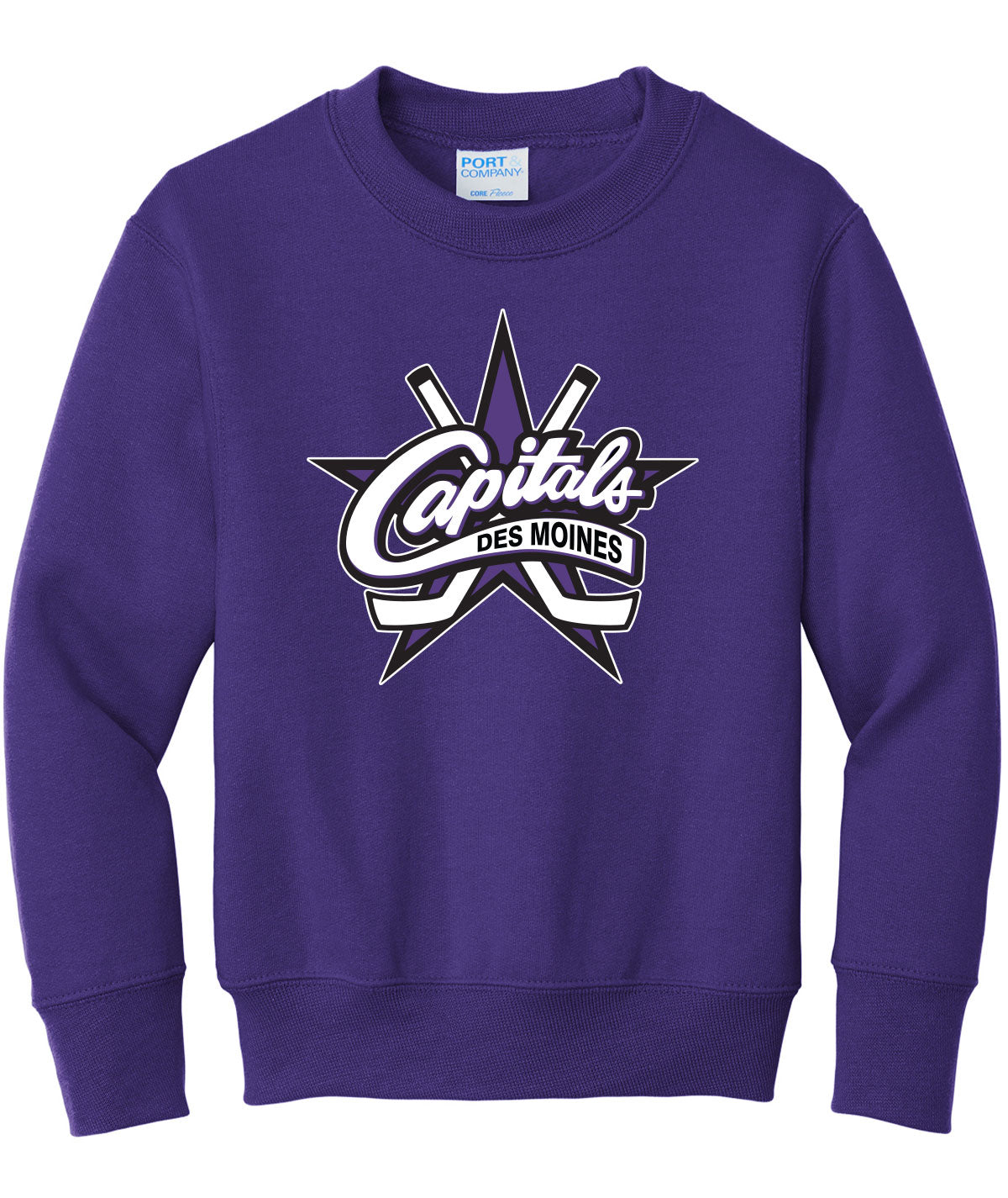 Des Moines Capitals Youth Crewneck Sweatshirt