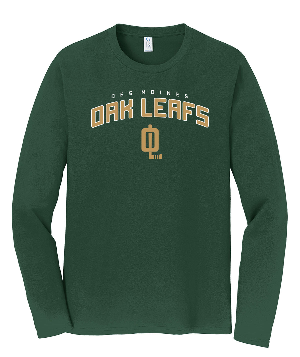 Des Moines Oak Leafs Long Sleeve Soft Tee