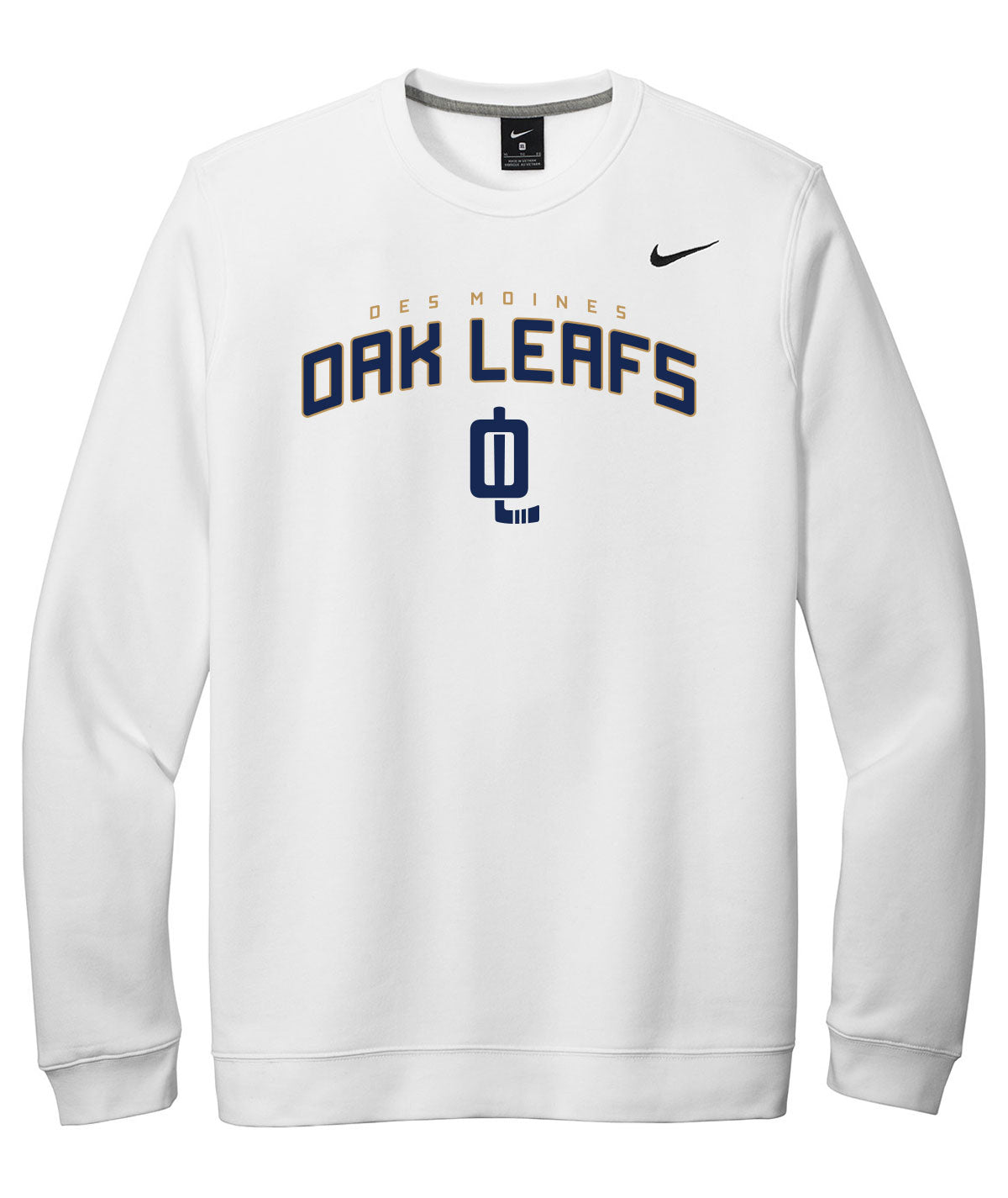 Des Moines Oak Leafs Nike Crewneck Fleece