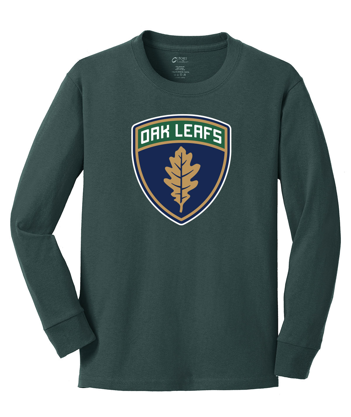 Des Moines Oak Leafs Youth Long-Sleeve Tee