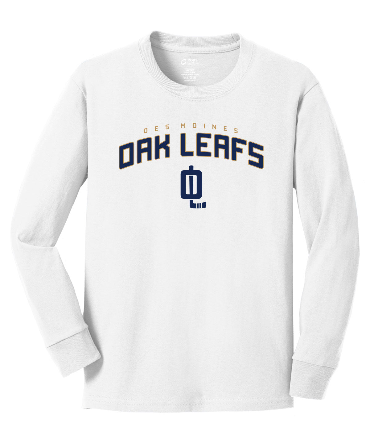 Des Moines Oak Leafs Youth Long-Sleeve Tee