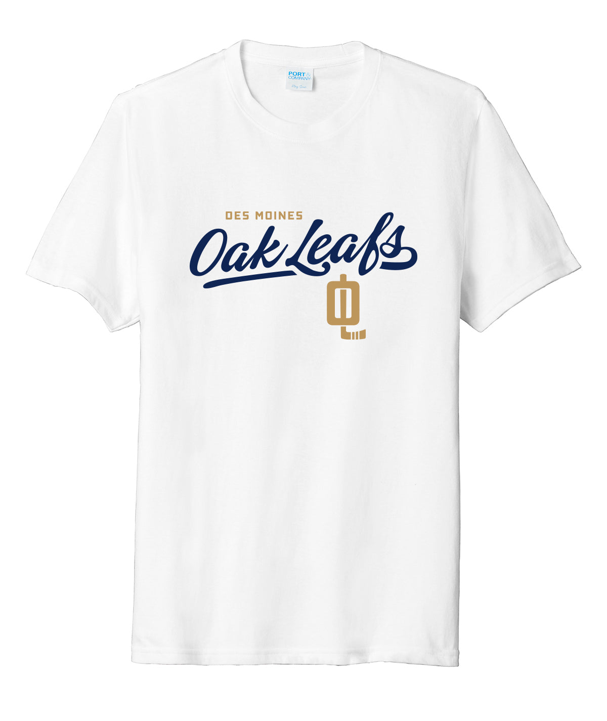 Des Moines Oak Leafs Script Soft Tee