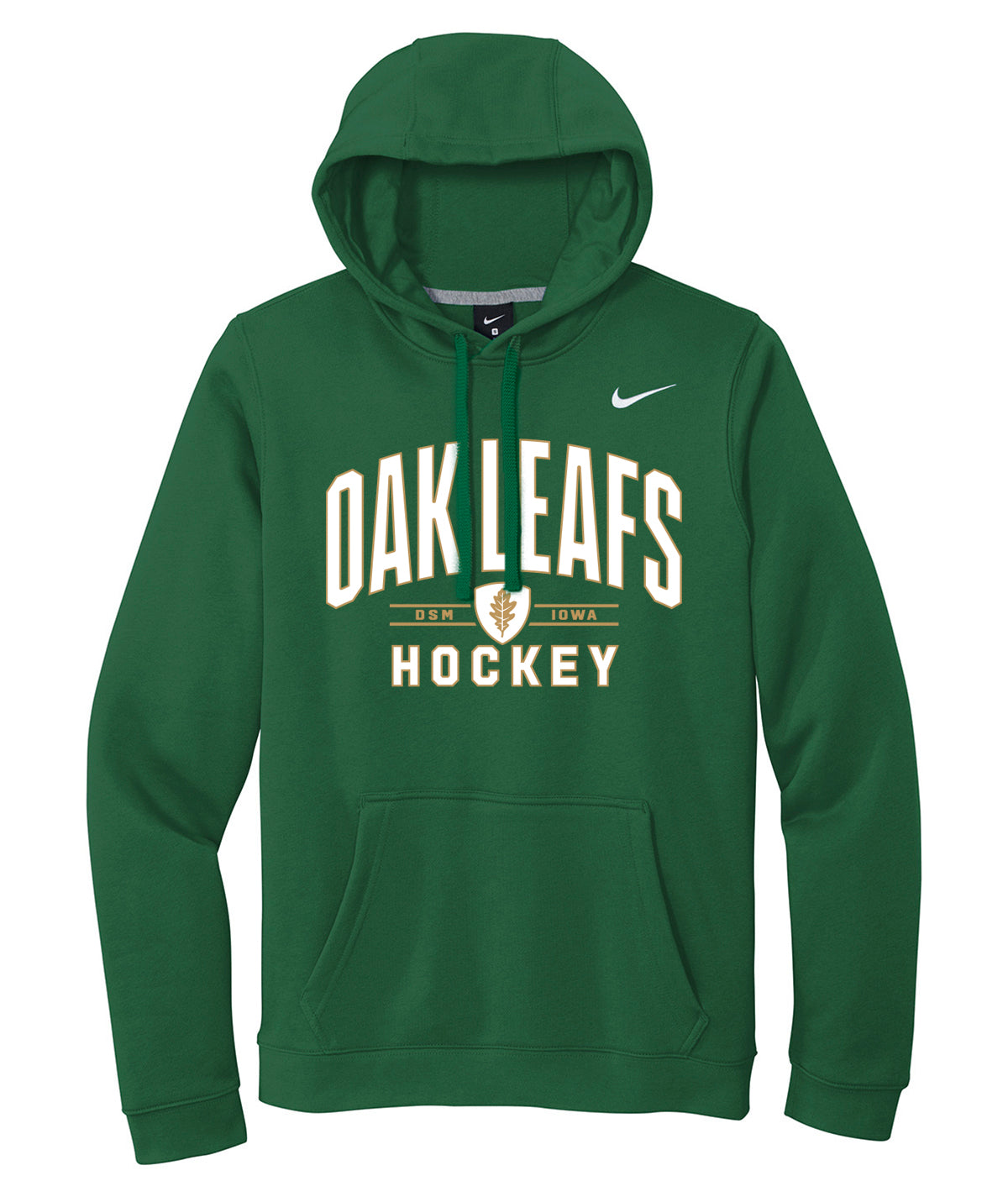 Oak Leafs Customizable Nike Fleece Hoodie