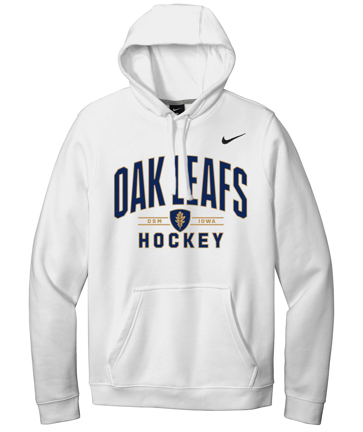 Oak Leafs Customizable Nike Fleece Hoodie