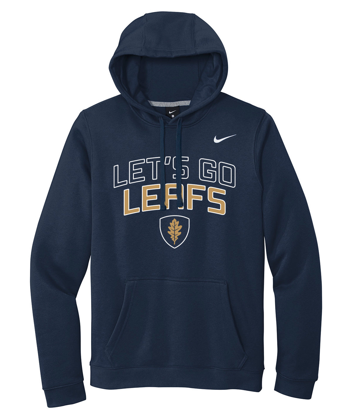 Oak Leafs Customizable Nike Fleece Hoodie