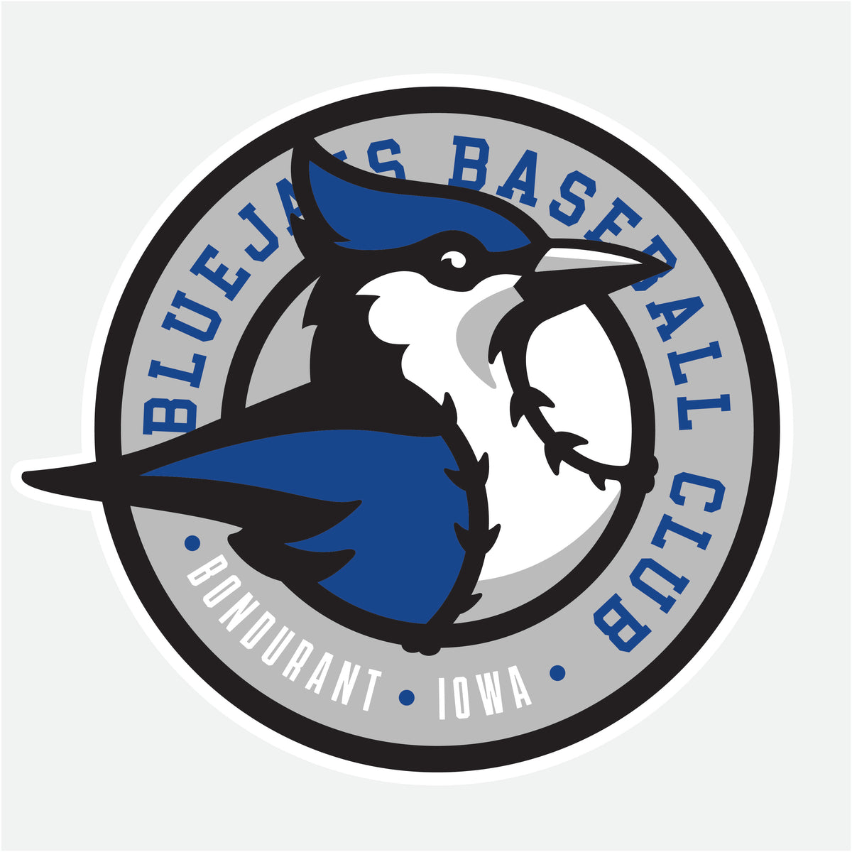 Bluejays Baseball Club Window Cling