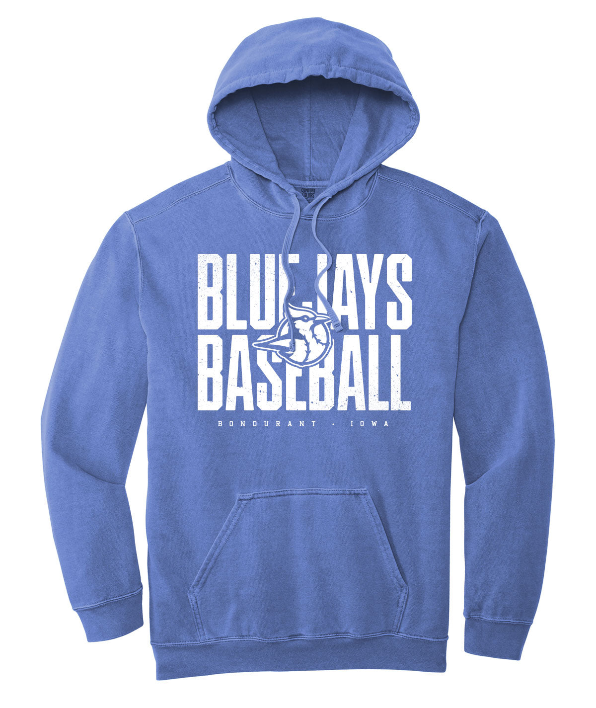 Bluejays Customizable Comfort Colors Hooded Sweatshirt