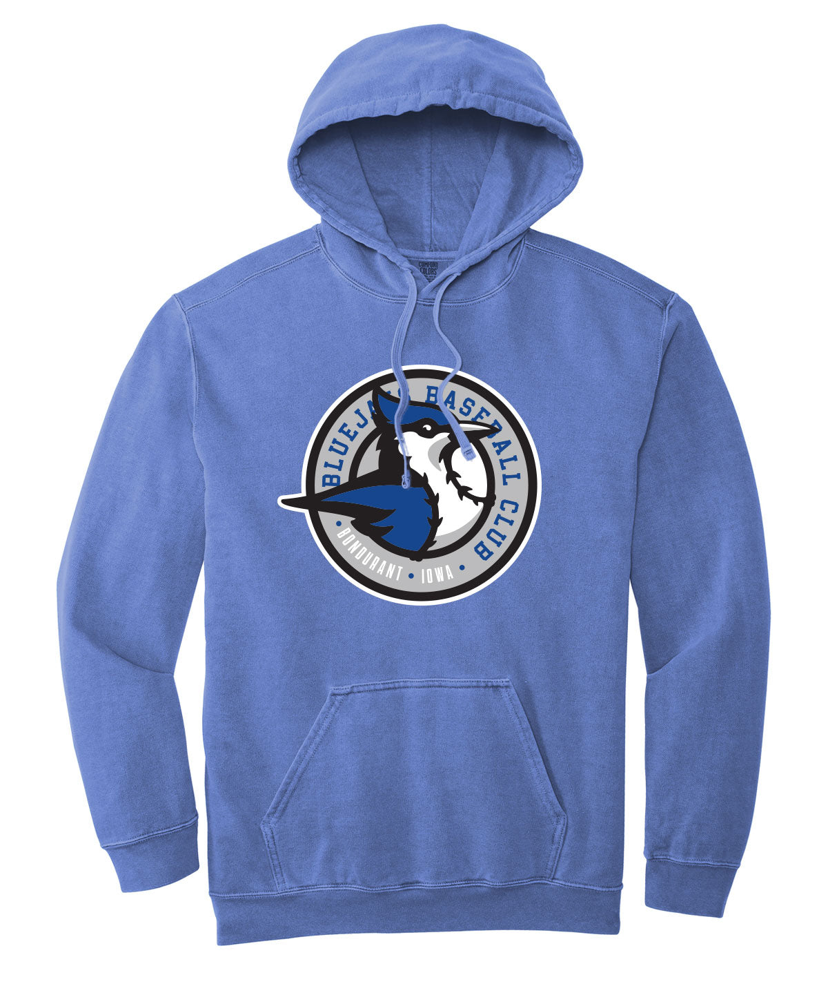 Bluejays Customizable Comfort Colors Hooded Sweatshirt