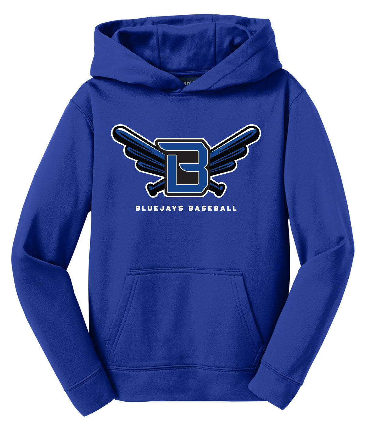 Bluejays Customizable Youth Performance Hoodie