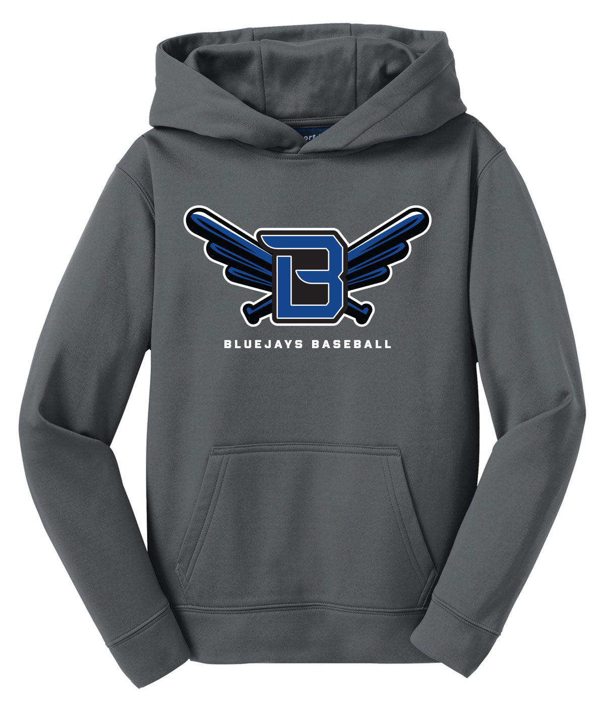 Bluejays Customizable Youth Performance Hoodie