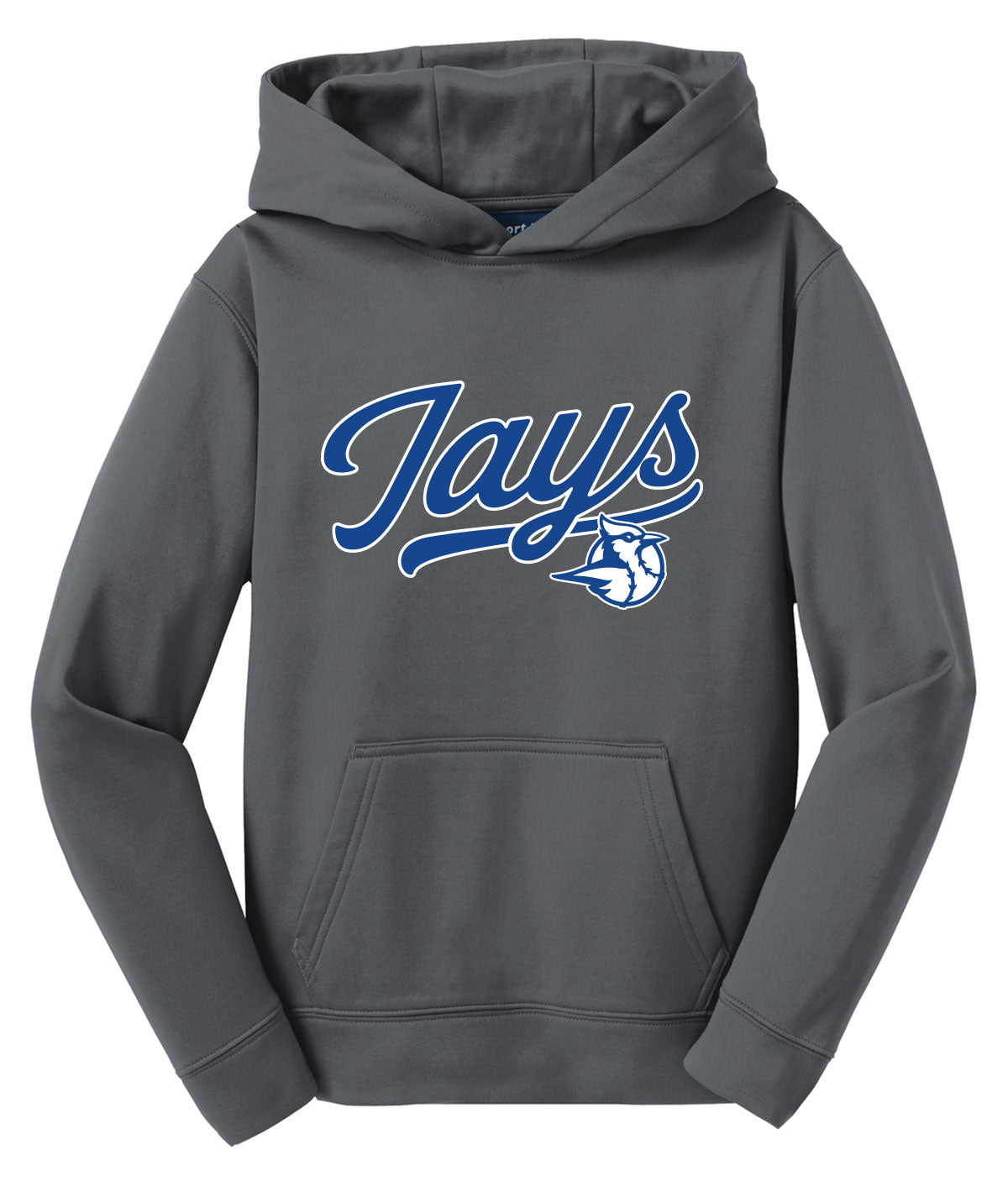 Bluejays Customizable Youth Performance Hoodie